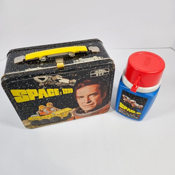 Space 1999 Vintage 1975 Metal Lunchbox & Thermos Bottle By King-Seeley Thermos - Picture 3 of 15